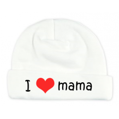 Babymutsje "I love mama" Babymutsje "I love mama"